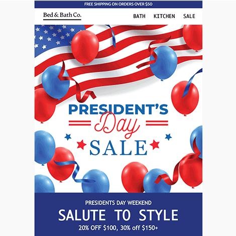Presidents Day Sale Balloons